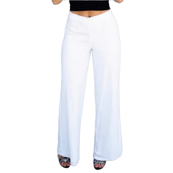 Guess Denim - White Wide Leg Pants From Guess
